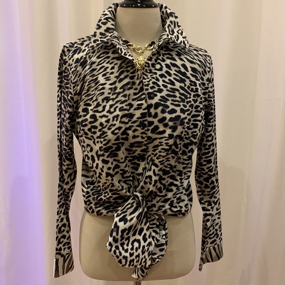 Chicos animal print shirt, size small - Picture 4 of 13